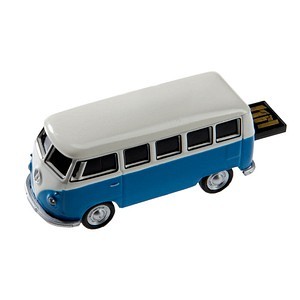 GENIE USB2.0 Stick 32GB VW Bus blau/weiß