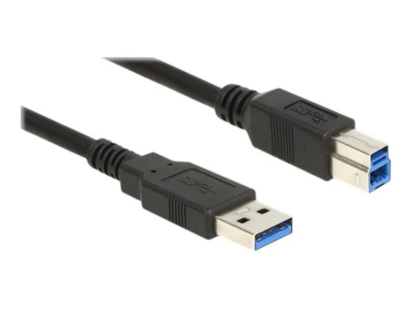 DELOCK Kabel USB 3.0 Typ-A Stecker > USB 3.0 Typ-B Stecker 5,0 m schwarz