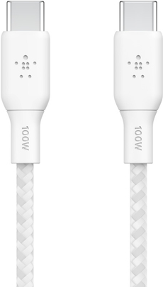 BELKIN BOOST CHARGE - USB-Kabel - USB-C (M) zu USB-C (M) - 2,0m - weiß (CAB014BT2MWH)