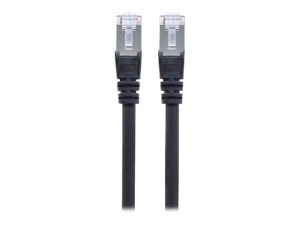 INTELLINET Netzwerkkabel Cat6A S/FTP CU LS0H 3m Schwarz RJ-45 Stecker / RJ-45 Stecker Vergoldete Kon