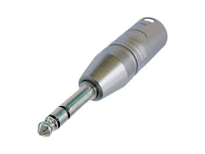 NEUTRIK Na3Mp Adapter - NEUTRIK 3 poliger XLR Kabelstecker zu stereo 6.35 mm Klinkenstecker.