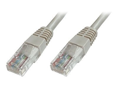 Patchkabel DIGITUS RJ45 U/UTP Cat5e 10,00m grau +Hebelschutz