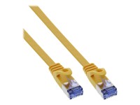 INLINE 71807Y Patchkabel flach U/FTP, Cat.6A, gelb, 7m