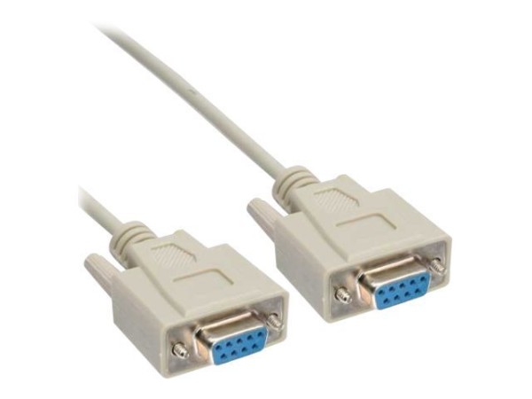 INLINE Serielles Kabel 9pol Buchse / Buchse vergossen 1:1 belegt 1,8m