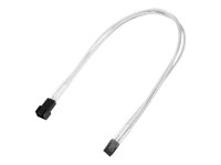 NANOXIA Kabel Nanoxia 3-Pin Verlängerung, 30 cm, Single, weiß