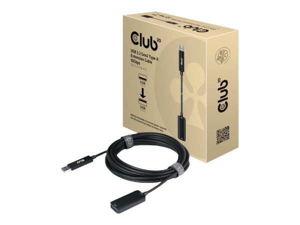 CLUB3D USB 3.2 A Verlängerungskabel 5m 10 Gbits St/Bu retail