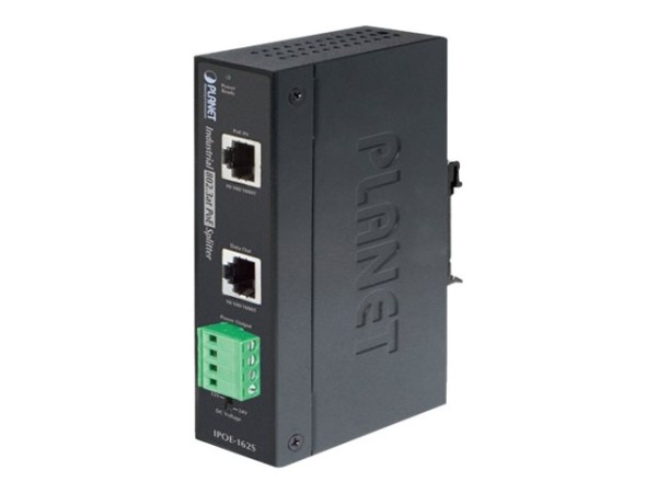 PLANET TECHNOLOGY Planet Industrial IEEE 802.3at Gigabit High Power over Ethernet Splitter IPOE-162S