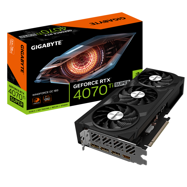 GIGABYTE GeForce RTX 4070 Ti SUPER WINDFORCE OC 16GB