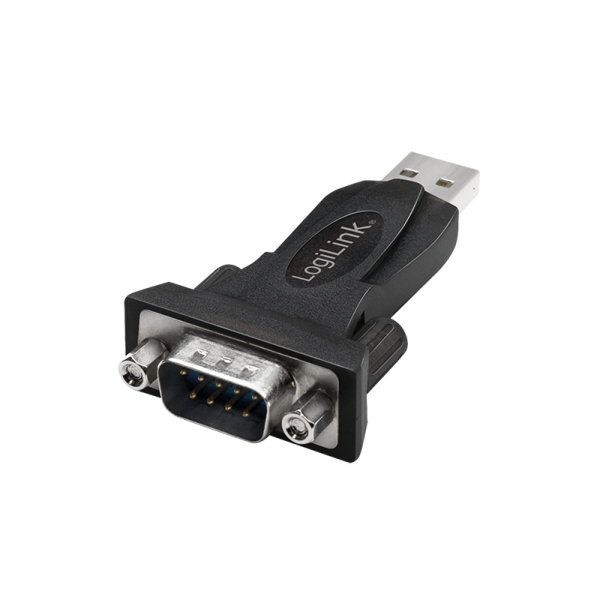 LOGILINK USB 2.0 - RS232 Adapter mit Verlängerungskabel Anschlüssse: USB-A Stecker - 9 Pol Sub-D Ste