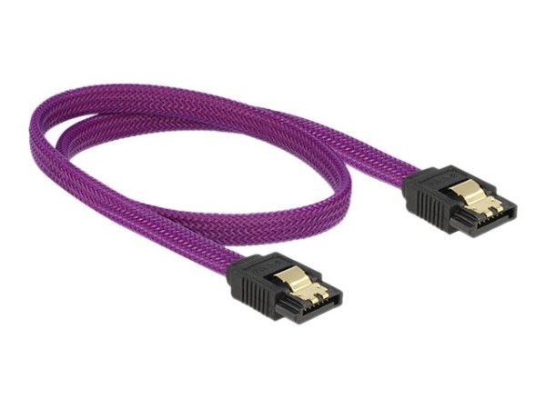 DELOCK SATA-Kabel Delock SATA III -> SATA St/St 50cm violett