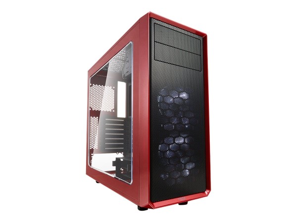 FRACTAL DESIGN Focus G ATX Gaming Gehäuse mit Seitenfenster - Rot