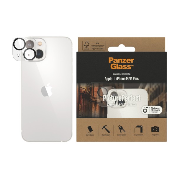 PANZERGLASS Camera Protector f. iPhone 14, 6.1''/6.7'' Max