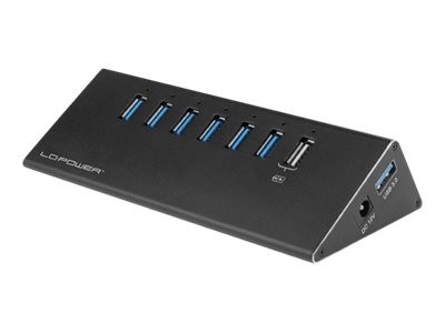 LC-POWER USB-Hub LC-Power 6x USB 3.0 + 1xLadefunktion LC-HUB-ALU-7B