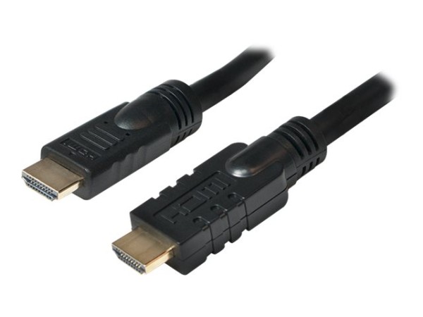 LOGILINK HDMI Anschlusskabel [1x HDMI-Stecker - 1x HDMI-Stecker] 20 m Schwarz LogiLink