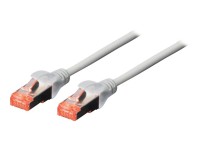 DIGITUS Patch Kabel SFTP/PIMF CAT6 15m 4x2AWG 26/7 2xRJ45 grau
