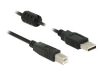 DELOCK Kabel USB 2.0 Typ-A Stecker > USB 2.0 Typ-B Stecker 2,0 m schwarz