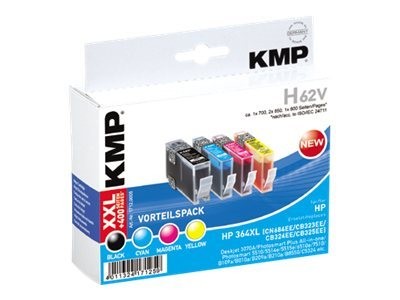 KMP H62V 4er Pack Schwarz, Gelb, Cyan, Magenta Tintenpatrone