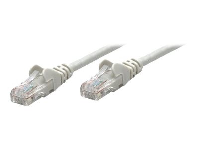 INTELLINET Netzwerkkabel Cat6A S/FTP CU LS0H 0,25m Grau RJ-45 Stecker / RJ-45 Stecker Vergoldete Kon