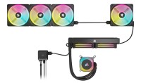 CORSAIR iCUE LINK QX120 RGB 120-mm-PWM-Lüfter (schwarz, Erweiterungskit)