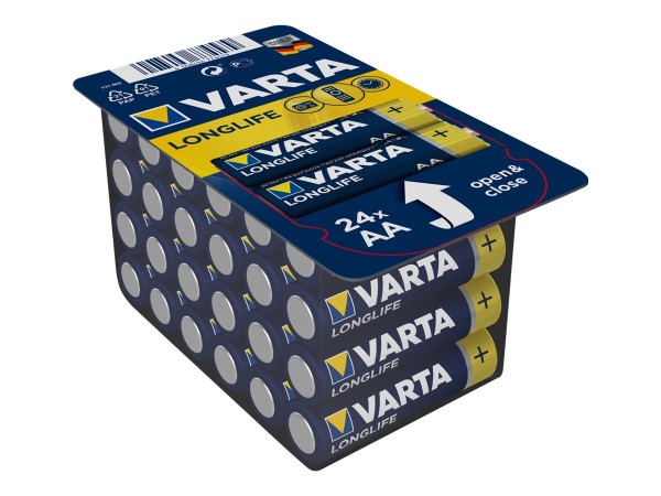 VARTA Batterie Longlife AA Mignon LR6 Big Box 24