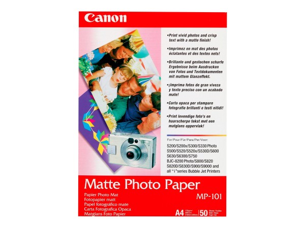 CANON Matte Photo Paper MP-101 A4 50Bl. 170g/m² matt