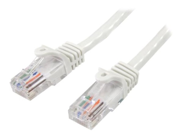 STARTECH.COM 10m Cat5e Ethernet Netzwerkkabel Snagless mit RJ45 - Cat 5e UTP Kabel - Weiss