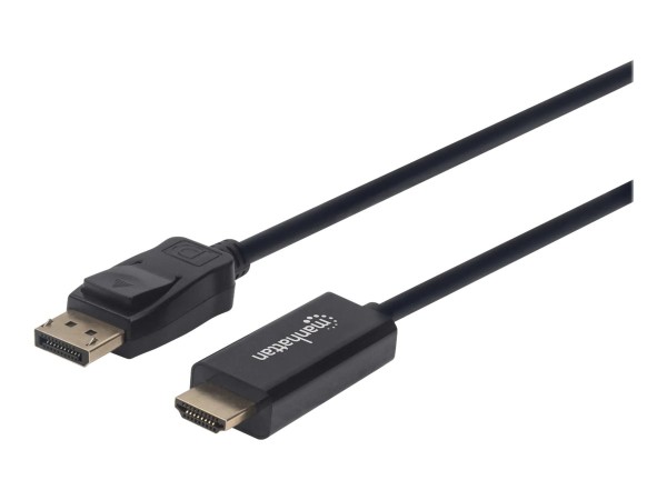 MANHATTAN 1080p DisplayPort auf HDMI-Kabel schwarz 1m