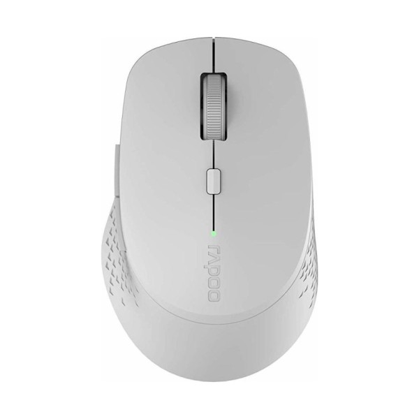 RAPOO Kabellose lautlose Multi-Mode-Maus "M300", grau Einstellbarer Sensor mit 1.600 DPI