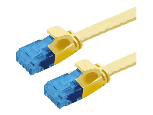 VALUE 21992033 RJ45 Netzwerkkabel, Patchkabel CAT 6a U/UTP 3.00 m Gelb 1 St.