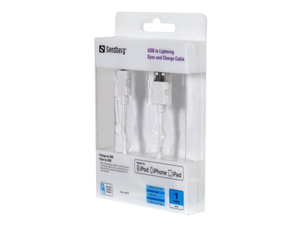 SANDBERG USB-Lightning 1m AppleApproved MFI