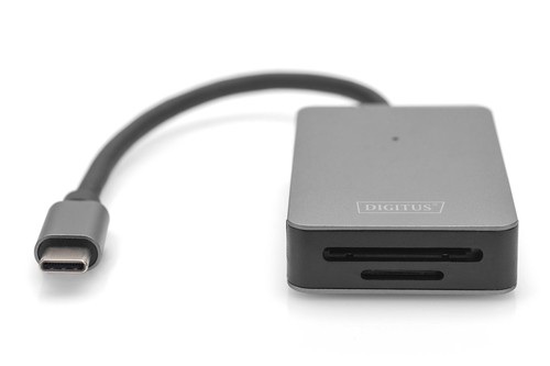 DIGITUS USB-C Card Reader 2 Port UHS-II SD4.0 TF4.0 300Mb/s