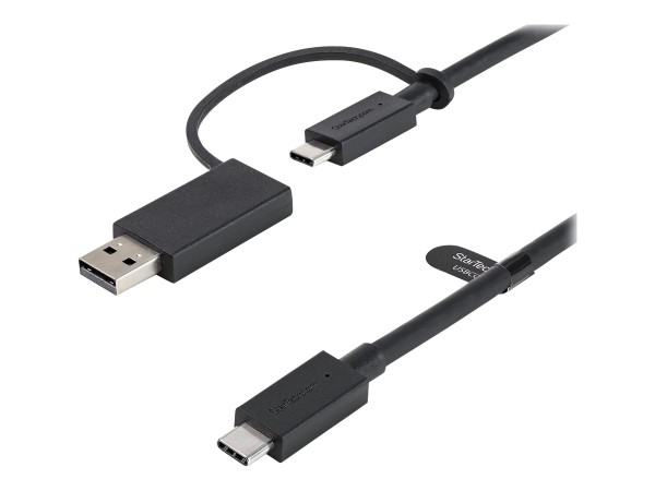 STARTECH.COM 1m USB-C Kabel mit USB-A Adapter Dongle - Hybrid 2-in-1 USB-C Kabel mit USB-A - USB-C a