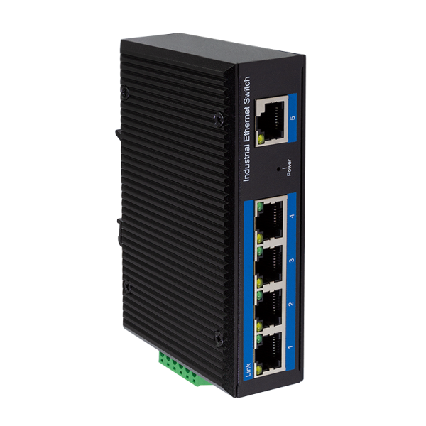 LOGILINK Industrial Gigabit Ethernet Switch, 5-Port 10/100/1000 Mbps