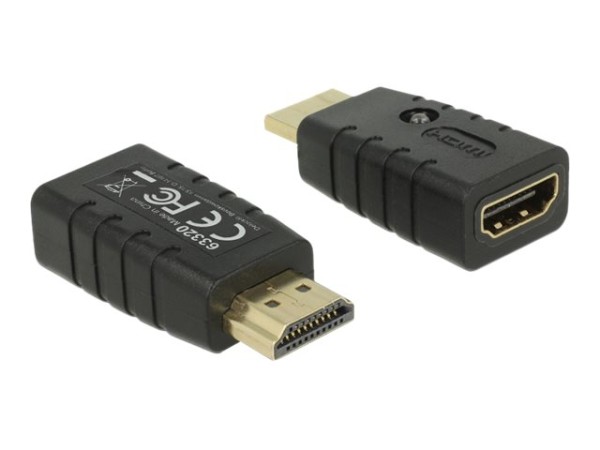 DELOCK Adapter HDMI 19 Pin Stecker > Buchse EDID Emulator