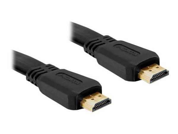 DELOCK Kabel HDMI A-A St/St flach 5,0m