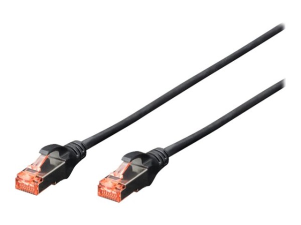 DIGITUS CAT6 S-FTP Patchkabel 0.25m,10 St schwarz