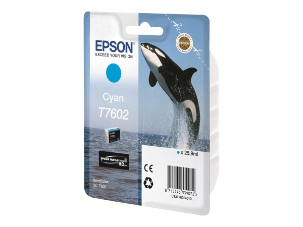 EPSON T7602 Cyan Tintenpatrone