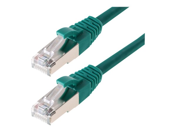 helos Patchkabel SF/UTP, CAT 5e, grün, 1,0 m