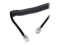 INLINE 18895I Hörer Spiralkabel RJ10 Stecker / Stecker max. 4m schwarz