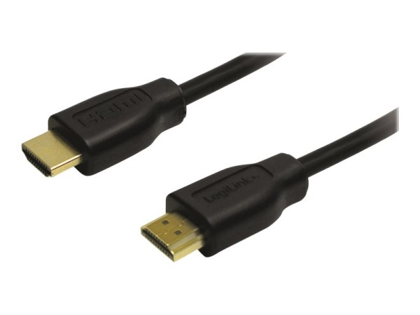 LOGILINK CH0076HDMI High Speed mit Ethernet, 20 cm HDMI Stecker auf HDMI Stecker 0.20 m schwarz