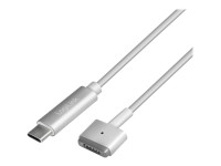 LOGILINK USB-C Ladekabel zu Apple Mag Safe 2charg. 1,8m,silb