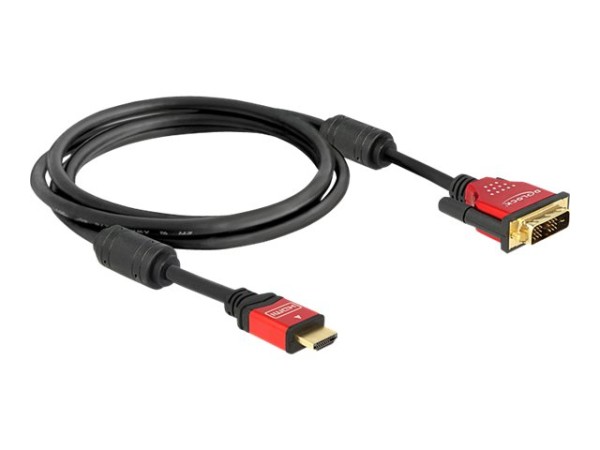 DELOCK Videokabel HDMI (M) bis DVI-D (M)