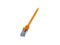 LOGILINK CQ3048S S/FTP Patchkabel Kat.6A PrimeLine orange - 1,50m