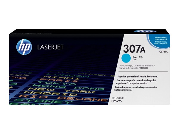 HP 307A Cyan LaserJet Tonerpatrone (CE741A)