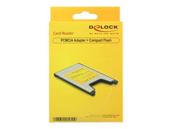DELOCK PCMCIA Card Reader für Compact Flash Karten