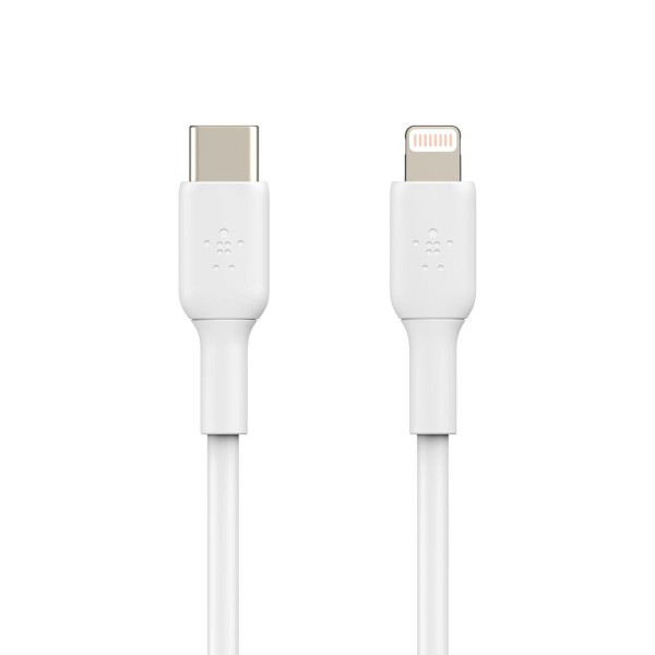 BELKIN BOOST CHARGE - Lightning-Kabel - 24 pin USB-C männlich zu Lightning männlich - 2 m - weiß - U