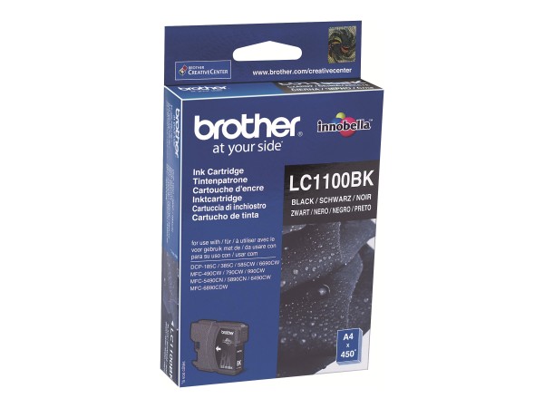 BROTHER LC1100BK 2er Pack Schwarz Tintenpatrone