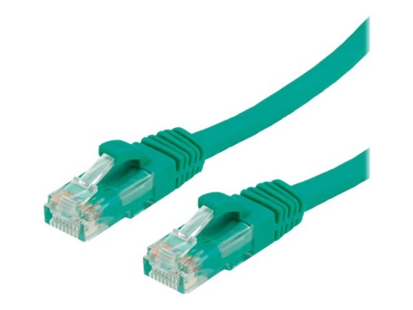 VALUE - Patch-Kabel - RJ-45 (M) - RJ-45 (M) - 50 cm - UTP - CAT 6a - gepresst, glatt - grün, RAL 601