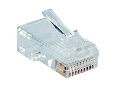 INLINE ® Modularstecker, 10P10C zum Crimpen (Westernstecker) auf Flachkabel, 10er Pack