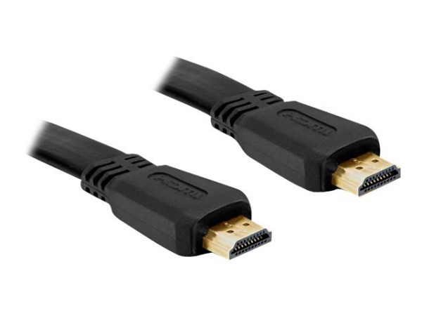 DELOCK Kabel HDMI A-A St/St flach 3,0m